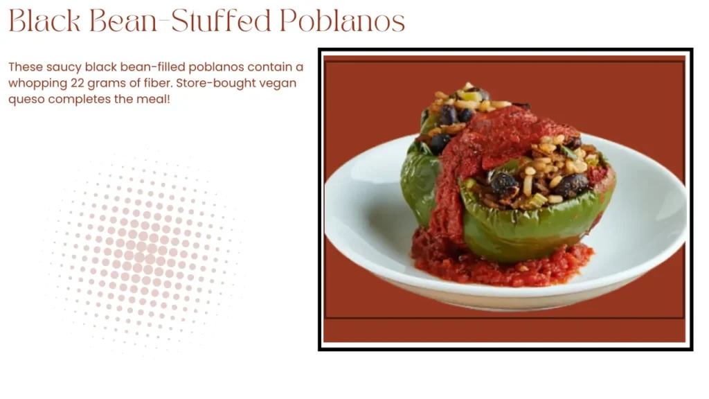 Black Bean–Stuffed Poblanos