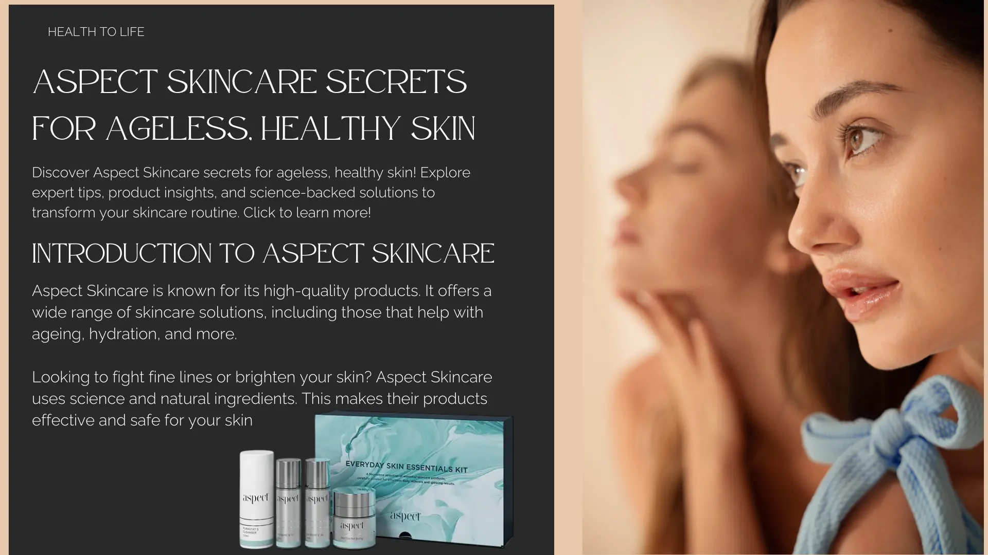 Aspect Skincare Secrets for Ageless, Healthy Skin