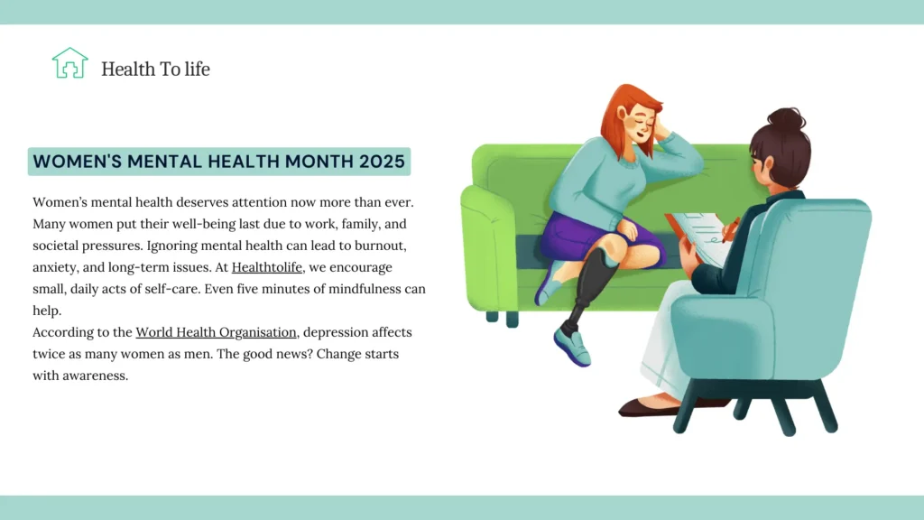 Celebrate Women's Mental Health Month 2025 with empowering self-care tips, expert advice actionable strategies. Boost your well-being today