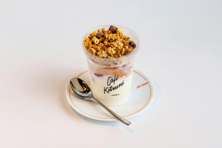 Glass jar of ultra-creamy overnight oats made with banana and chia, no dairy needed